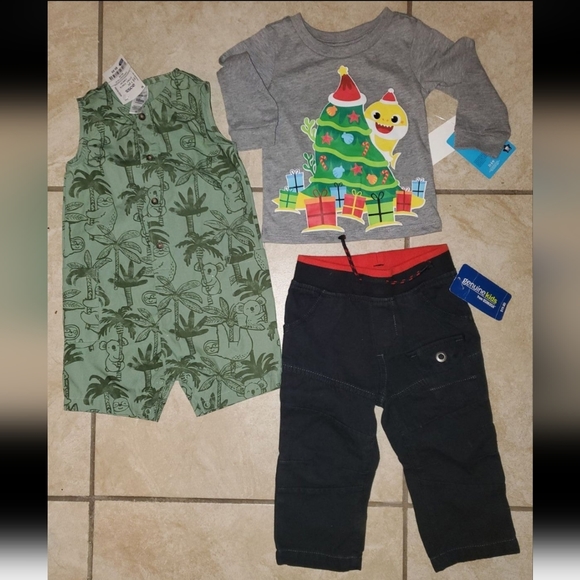 Baby Boy Clothes Bundle Lot 12-18 Months Star Wars Paw Patrol Baby Shark NEW NWT - Picture 3 of 5